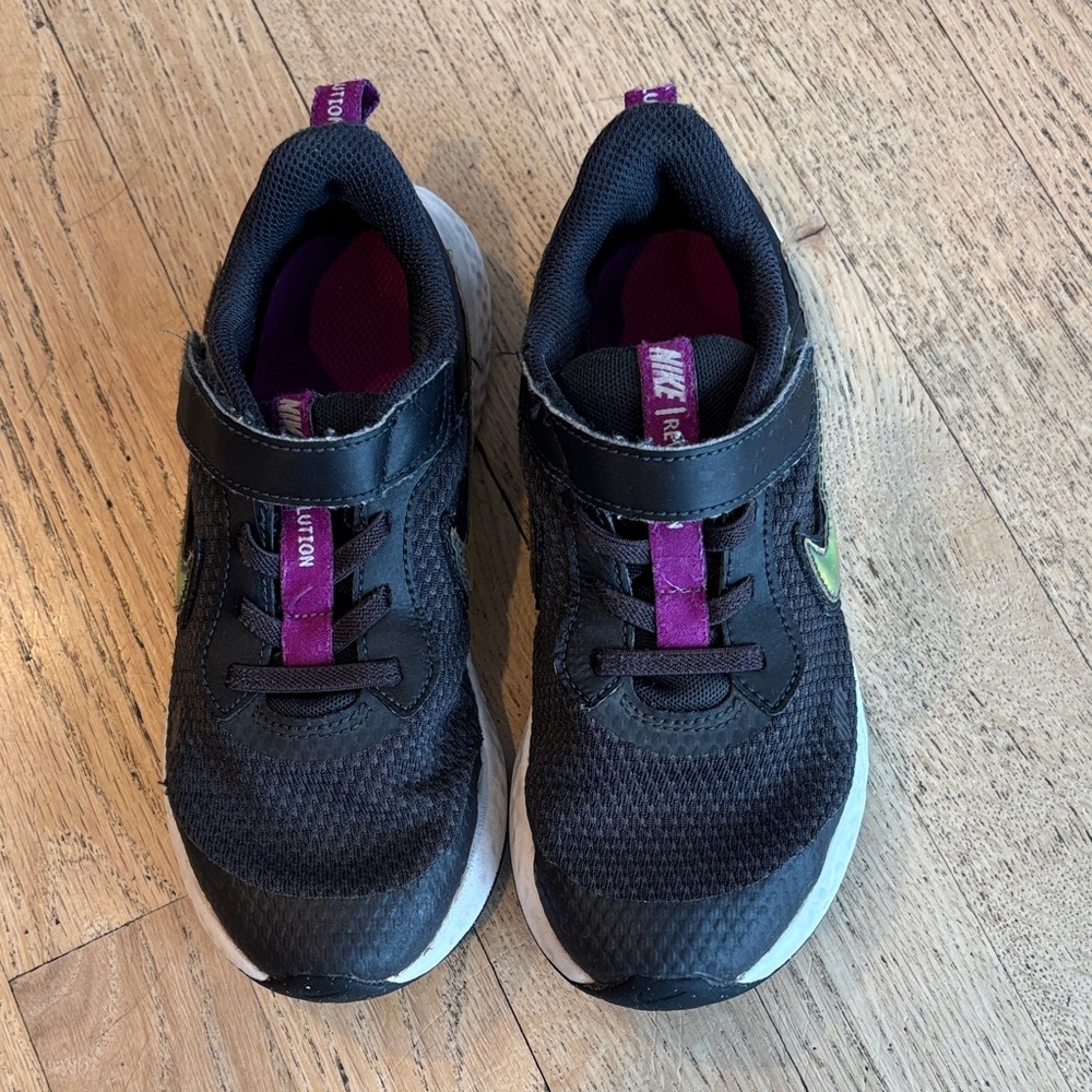 Nike Kids Sneakers - Black and Purple